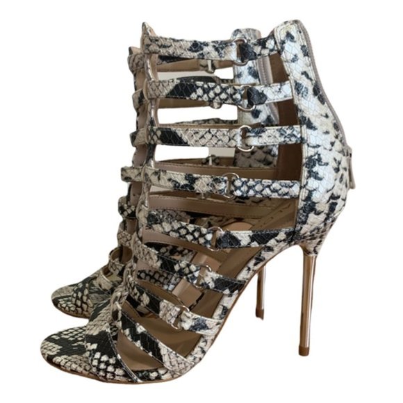 Aldo Unaclya-30 Snake Skin High Heels Stiletto - Picture 4 of 5